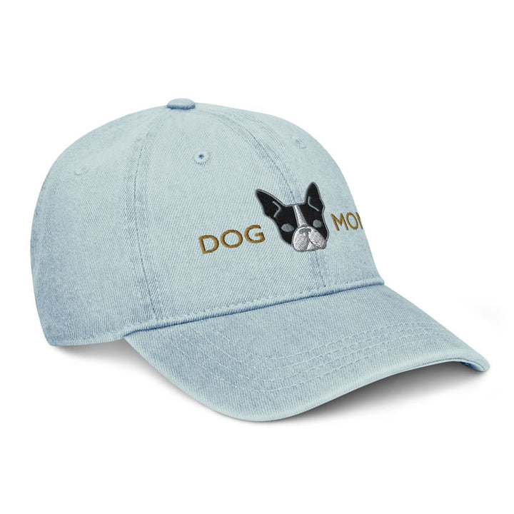Boston Terrier Dog Mom Black / Denim Hat