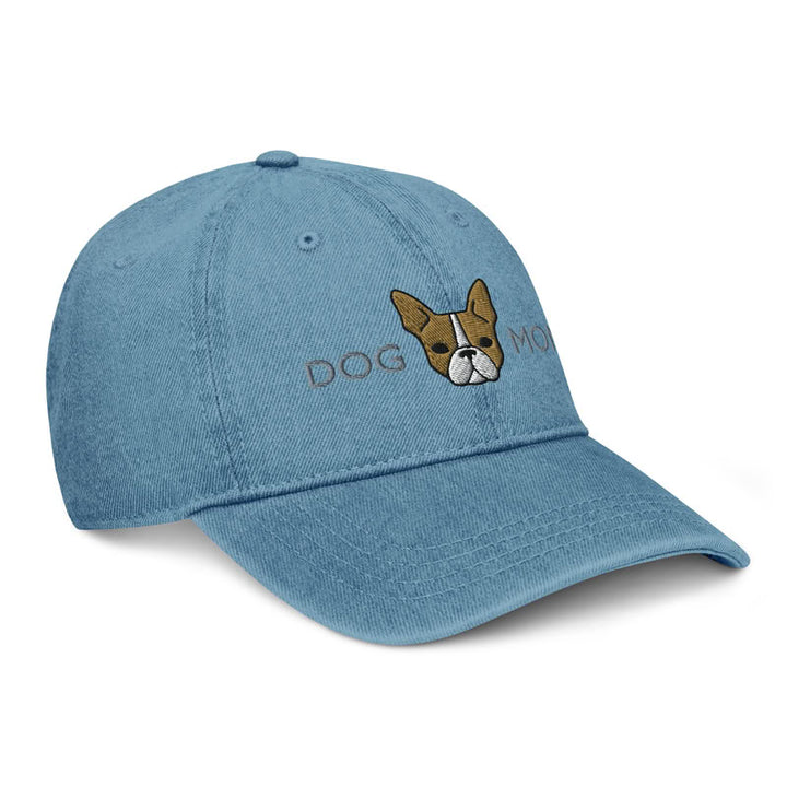 Boston Terrier Dog Mom Fawn / Denim Hat