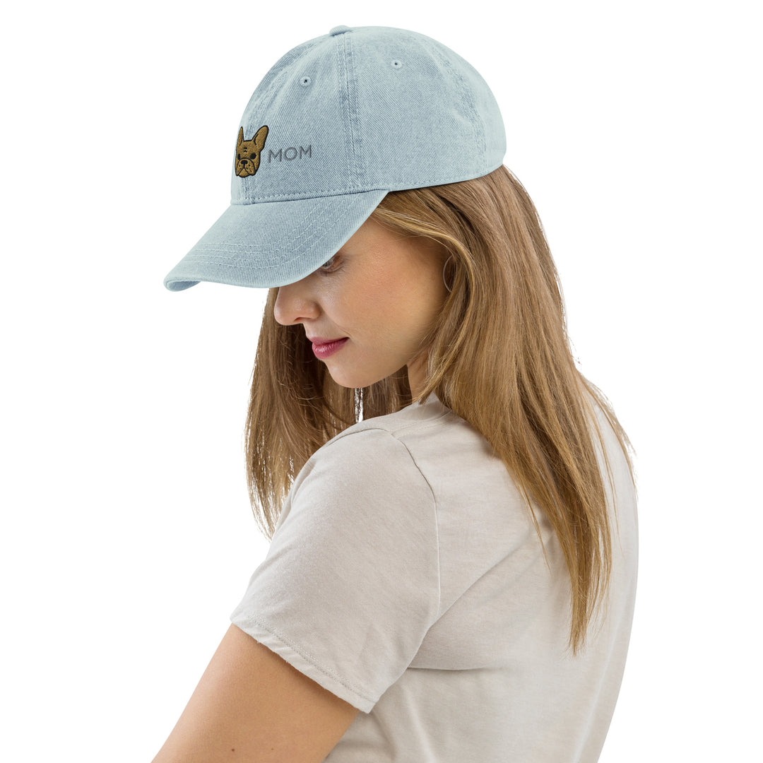 Frenchie Dog Mom Fawn / Denim Hat