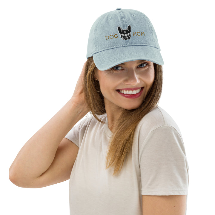 Frenchie Dog Mom Black / Denim Hat