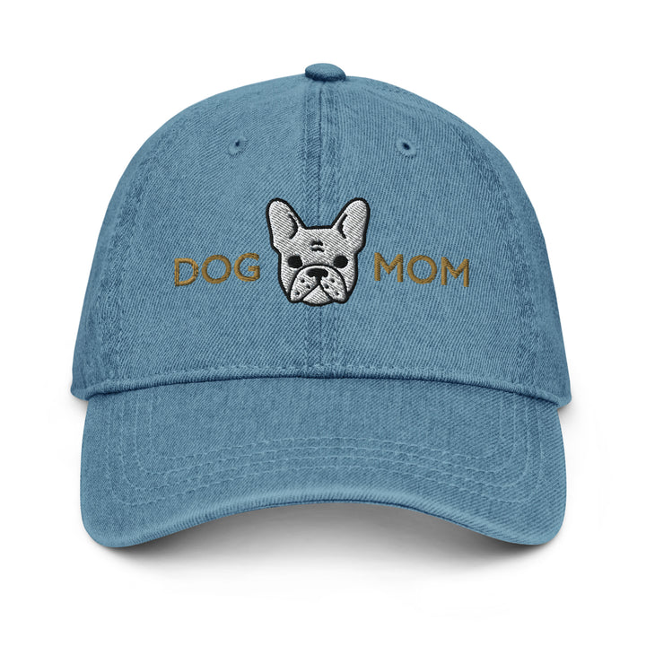 Frenchie Dog Mom White / Denim Hat