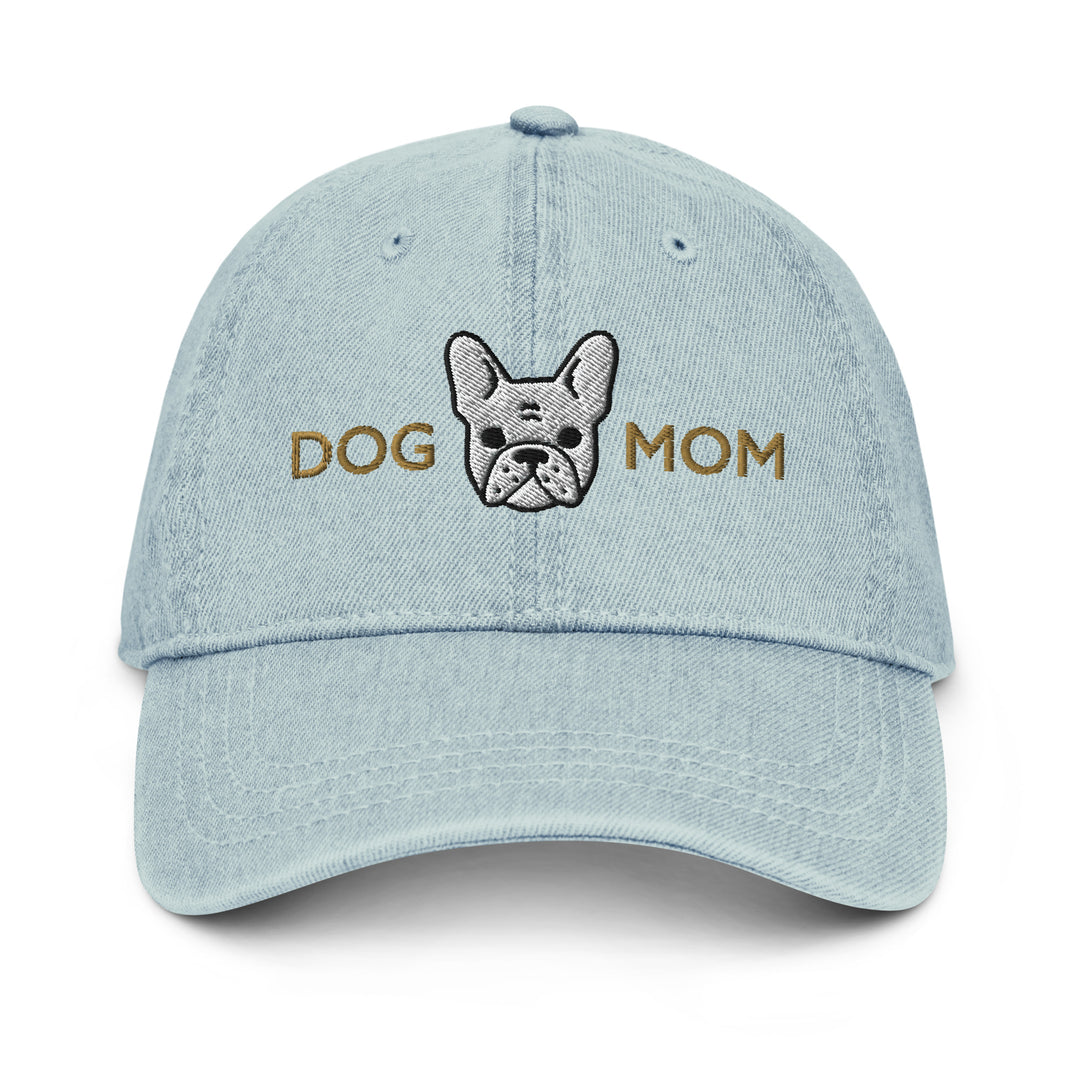 Frenchie Dog Mom White / Denim Hat