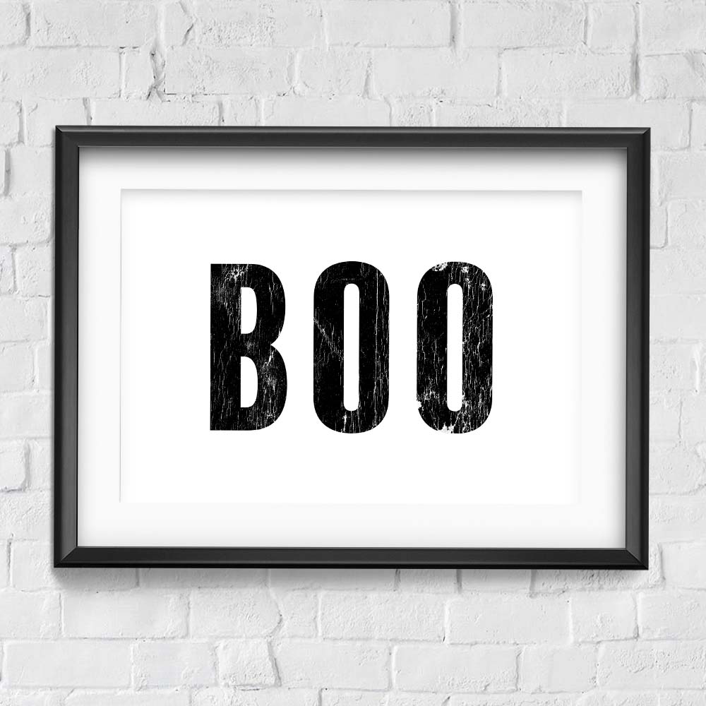 Boo / Wall Art Print