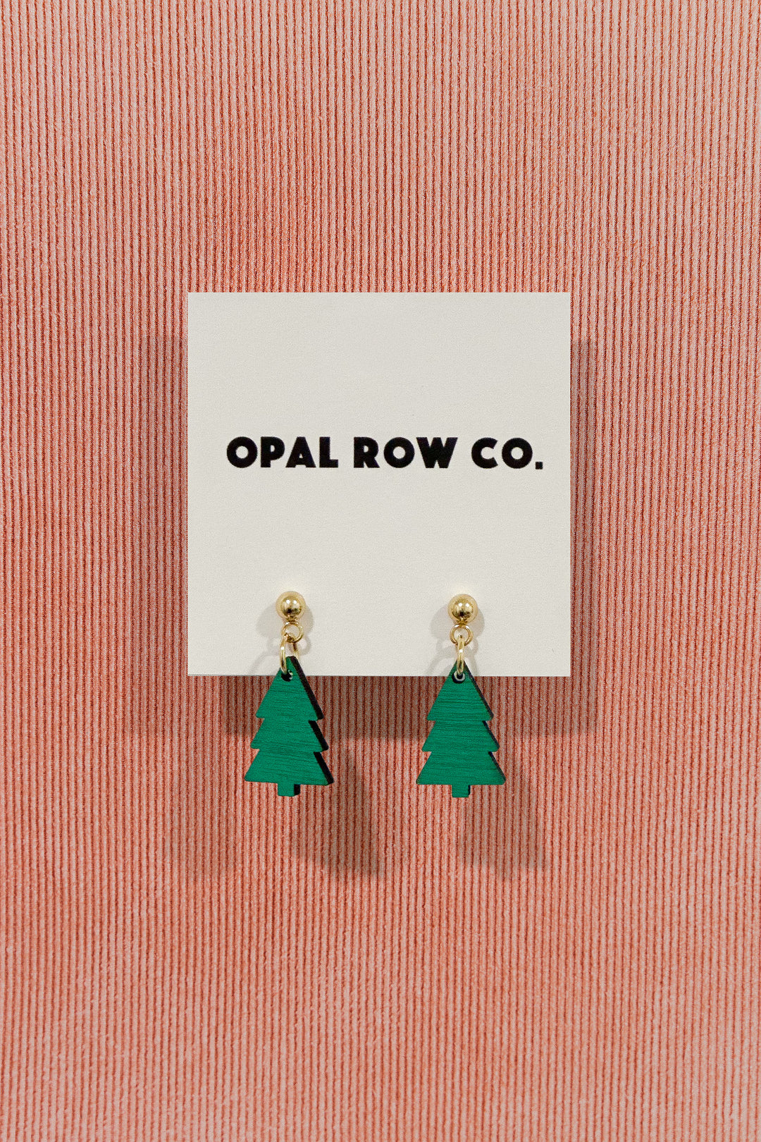 Christmas Tree Geo Earrings