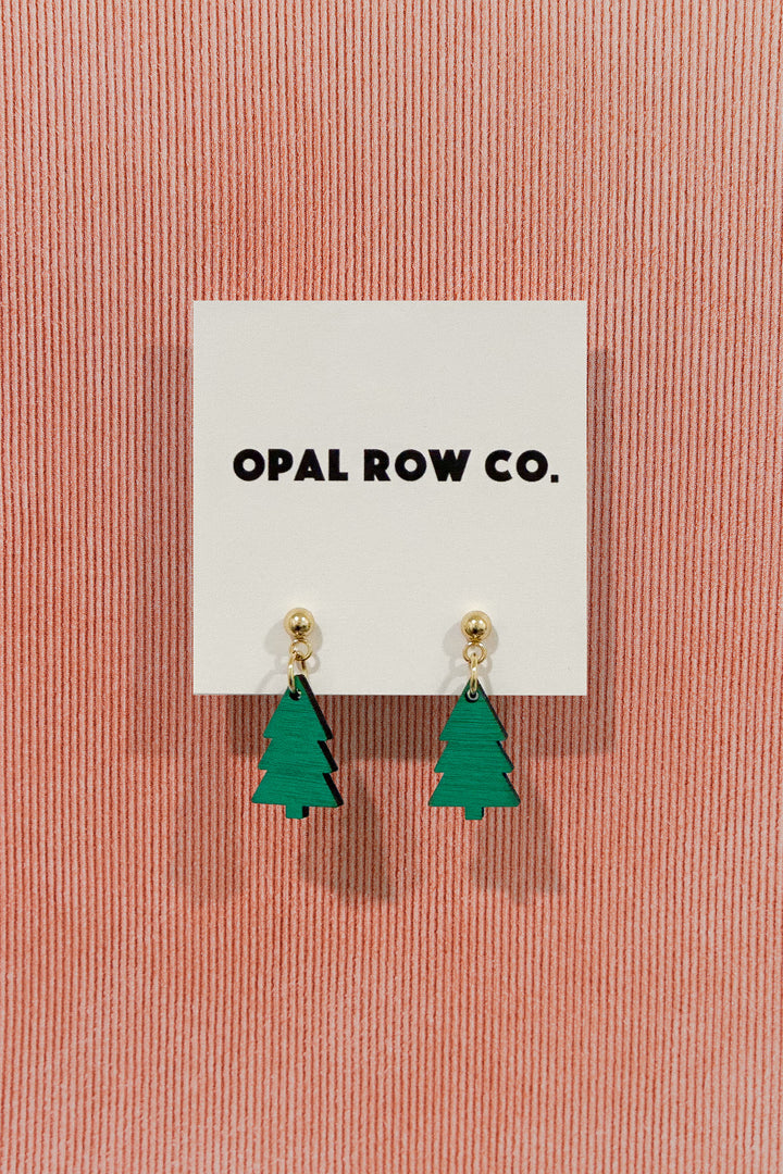 Christmas Tree Geo Earrings