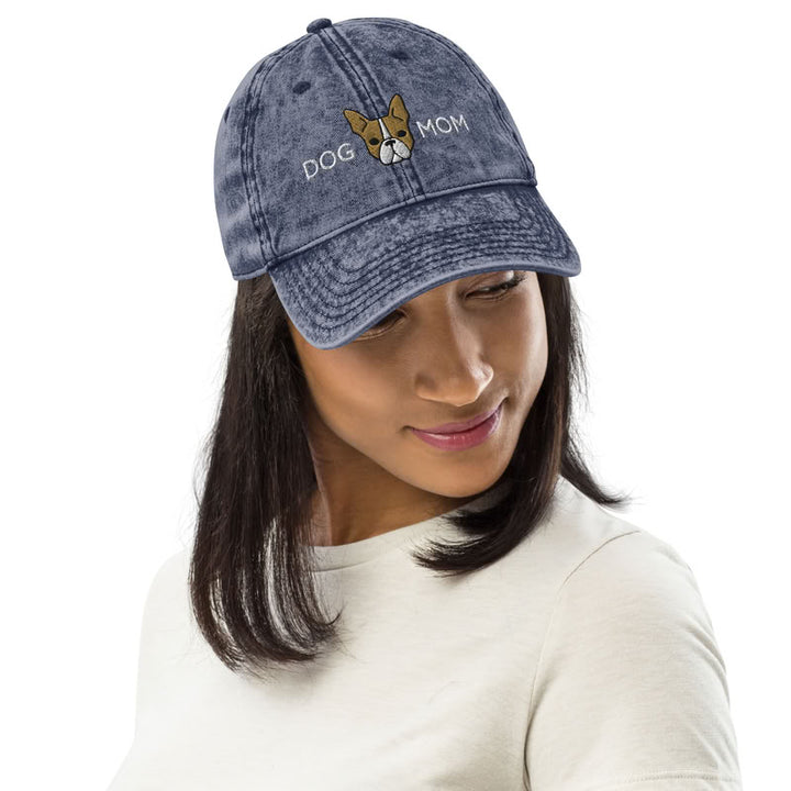 Boston Terrier Dog Mom Fawn / Vintage Hat