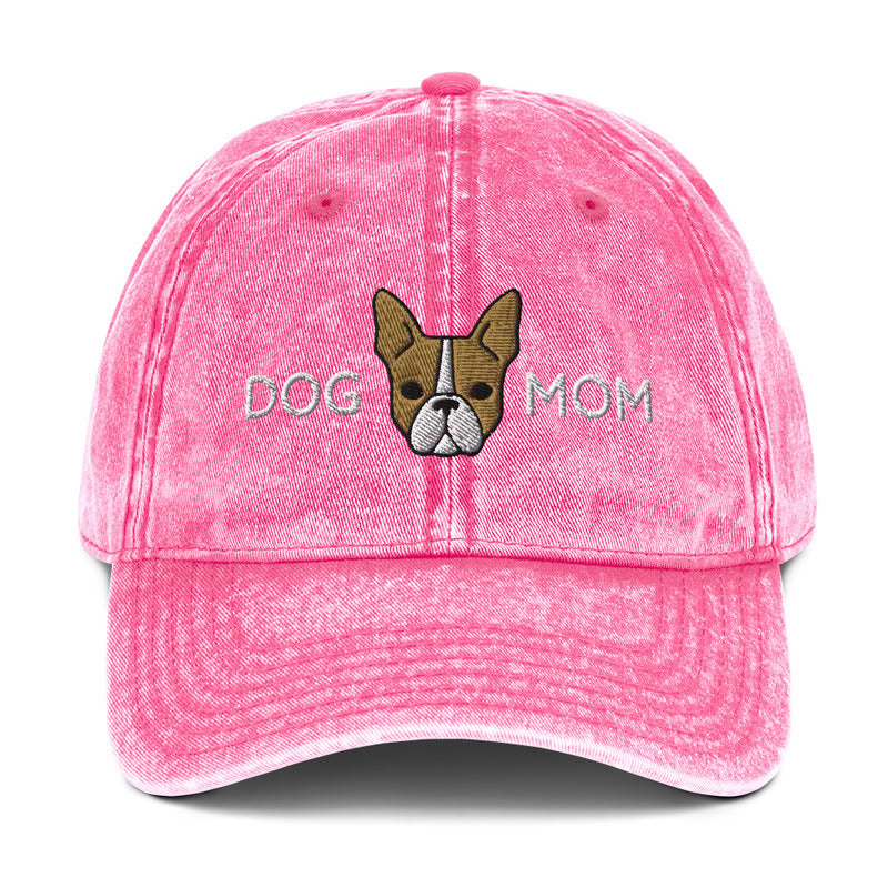 Boston Terrier Dog Mom Fawn / Vintage Hat