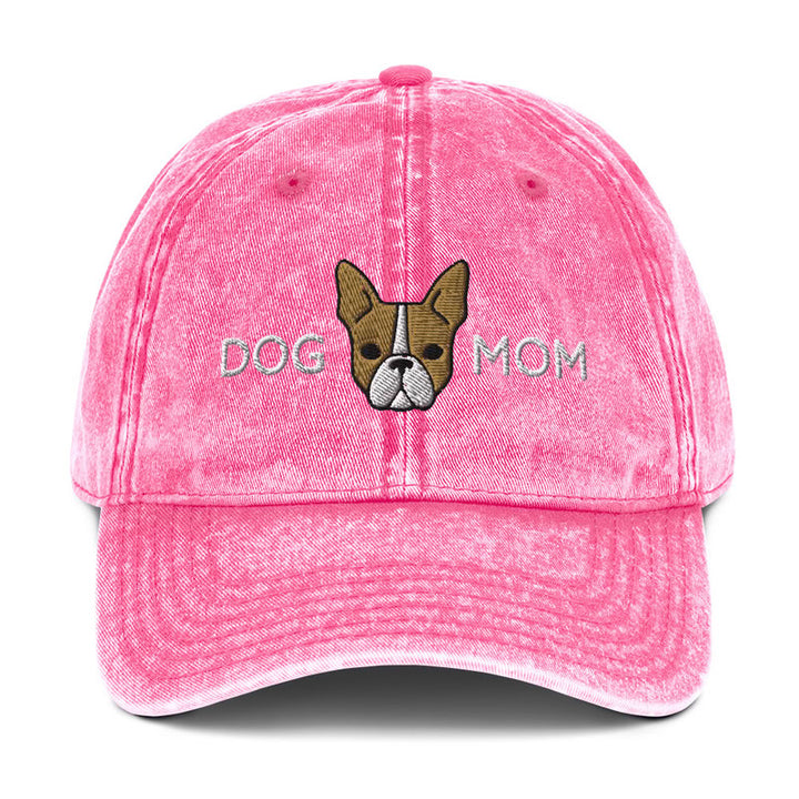 Boston Terrier Dog Mom Fawn / Vintage Hat