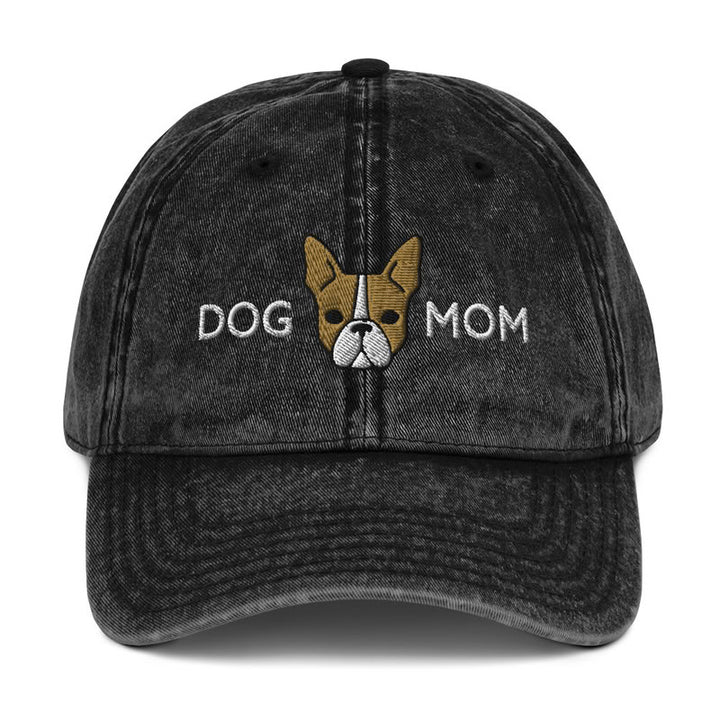 Boston Terrier Dog Mom Fawn / Vintage Hat