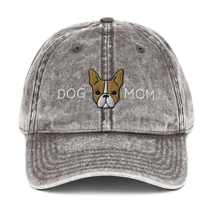 Boston Terrier Dog Mom Fawn / Vintage Hat