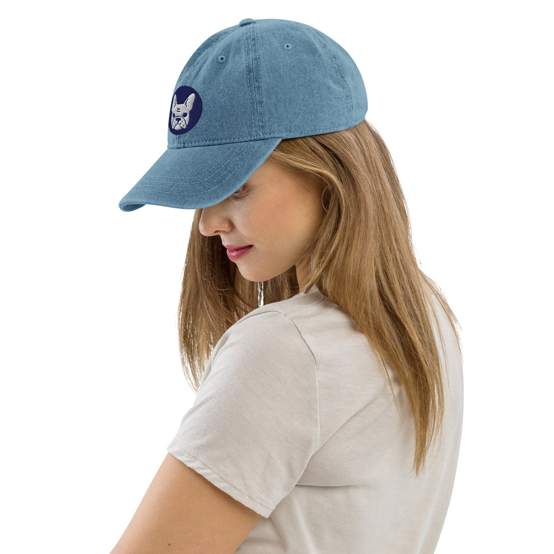 Frenchie Dog / Denim Hat