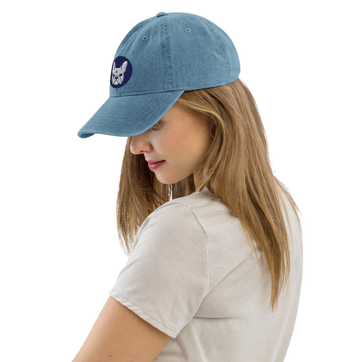Frenchie Dog / Denim Hat