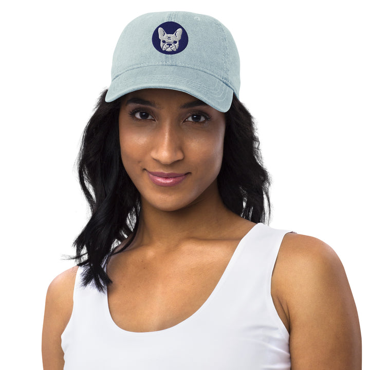 Frenchie Dog / Denim Hat