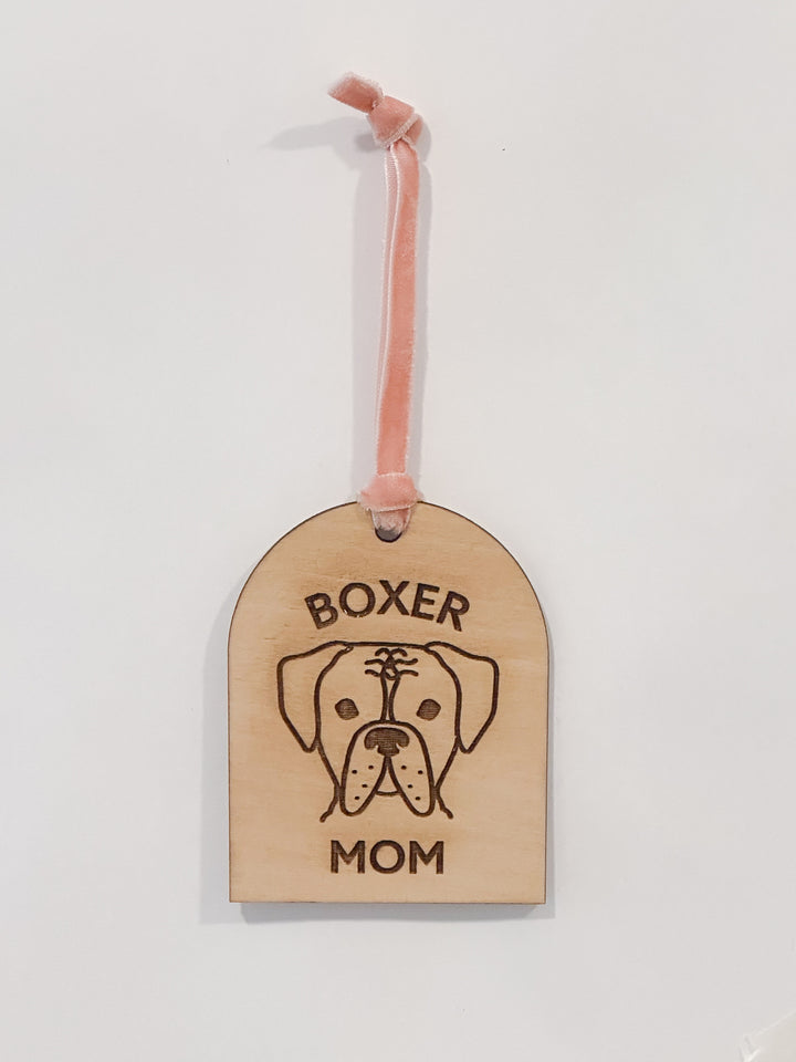 Boxer Mom / Dog Christmas Ornament
