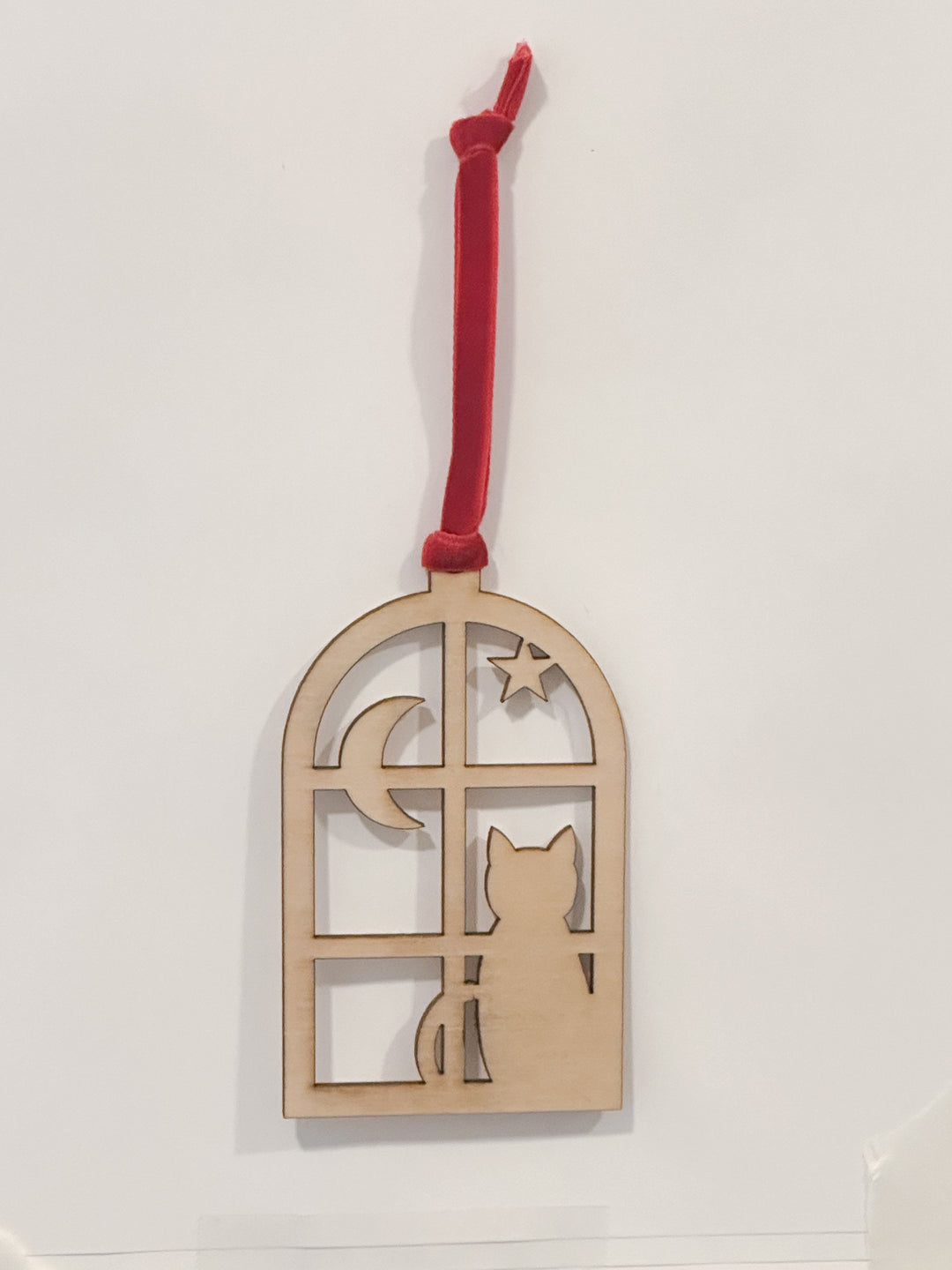 Cat in Window / Christmas Ornament