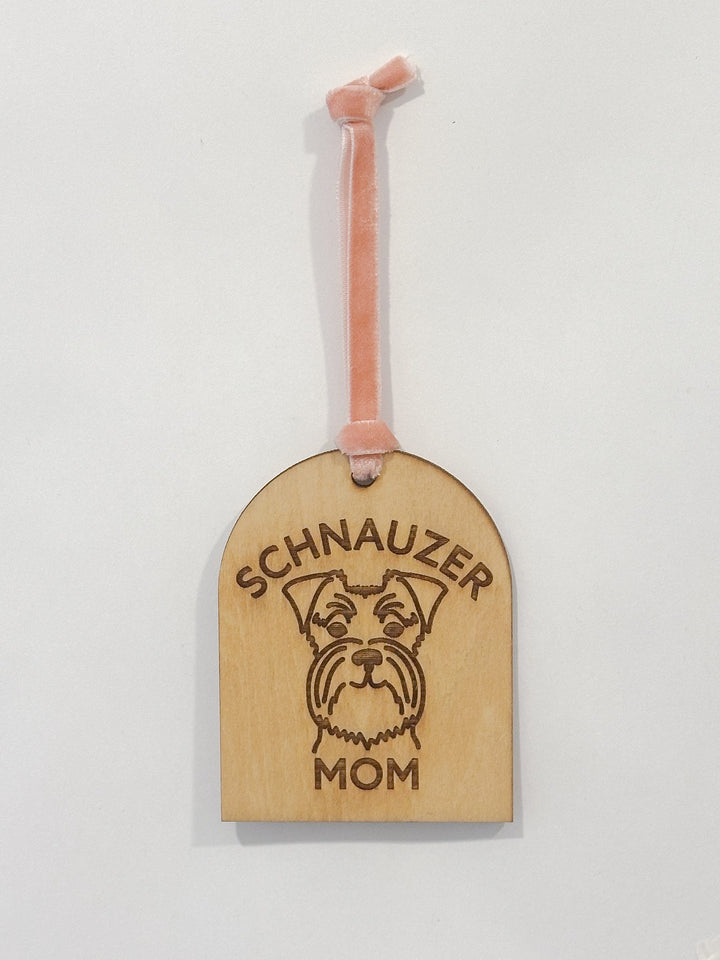 Schnauzer Mom / Dog Christmas Ornament