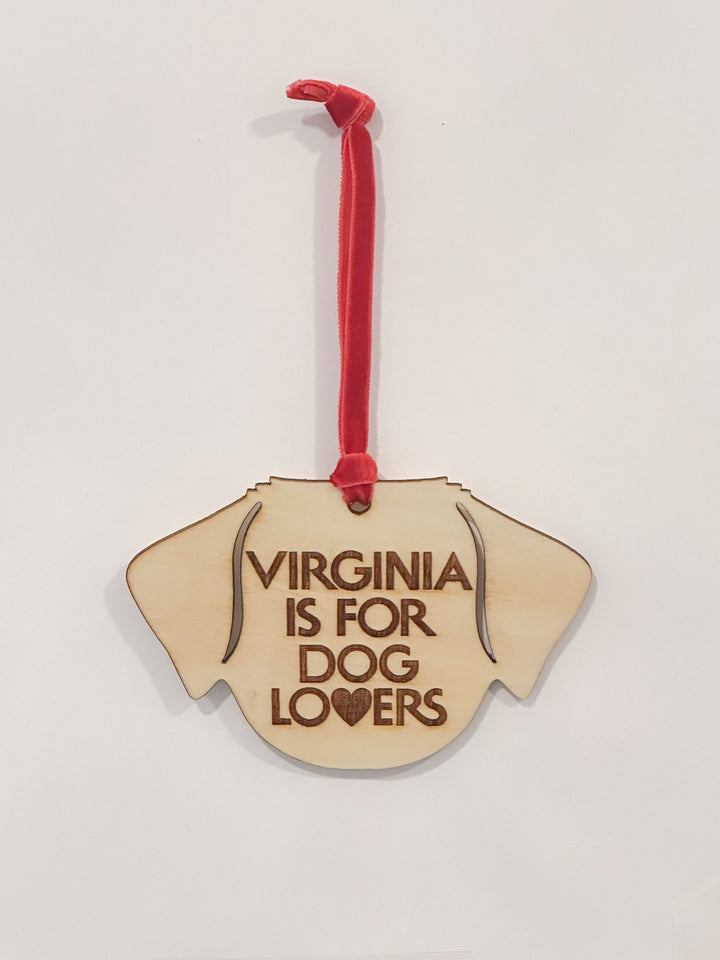 Virginia is for Dog Lovers / Christmas Ornament