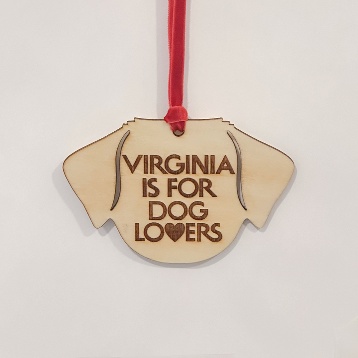 Virginia is for Dog Lovers / Christmas Ornament