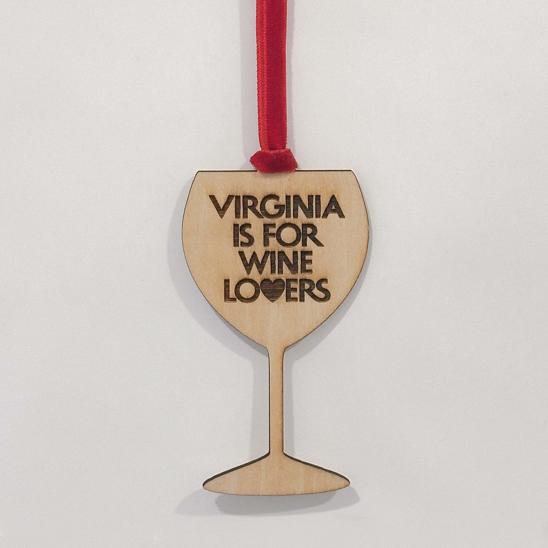 Virginia is for Wine Lovers / Christmas Ornament