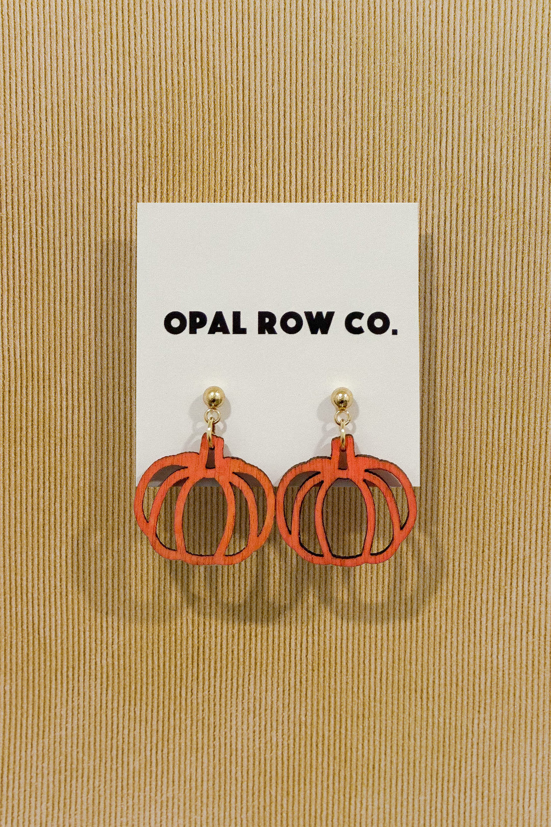 Pumpkin Outline Earrings