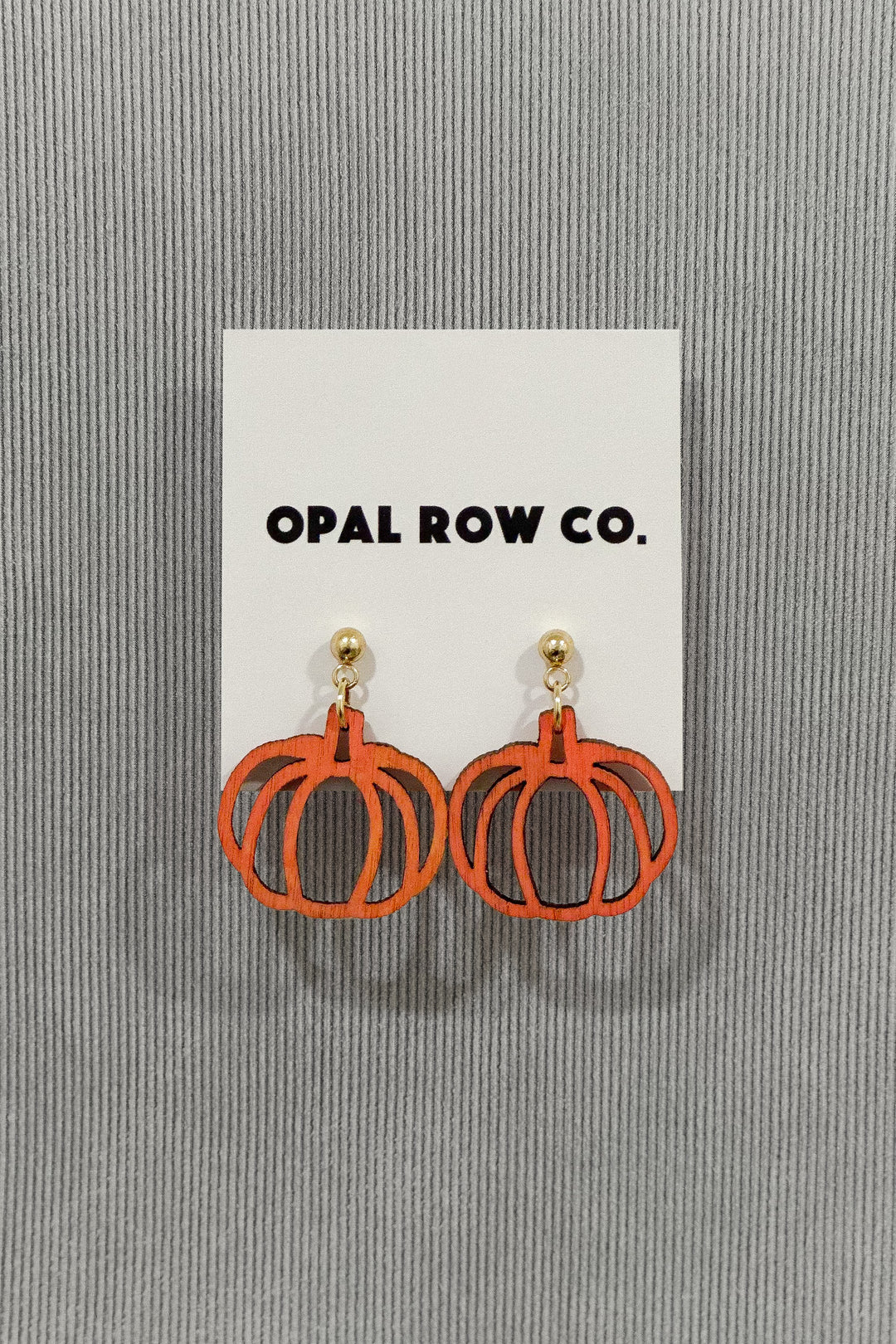 Pumpkin Outline Earrings