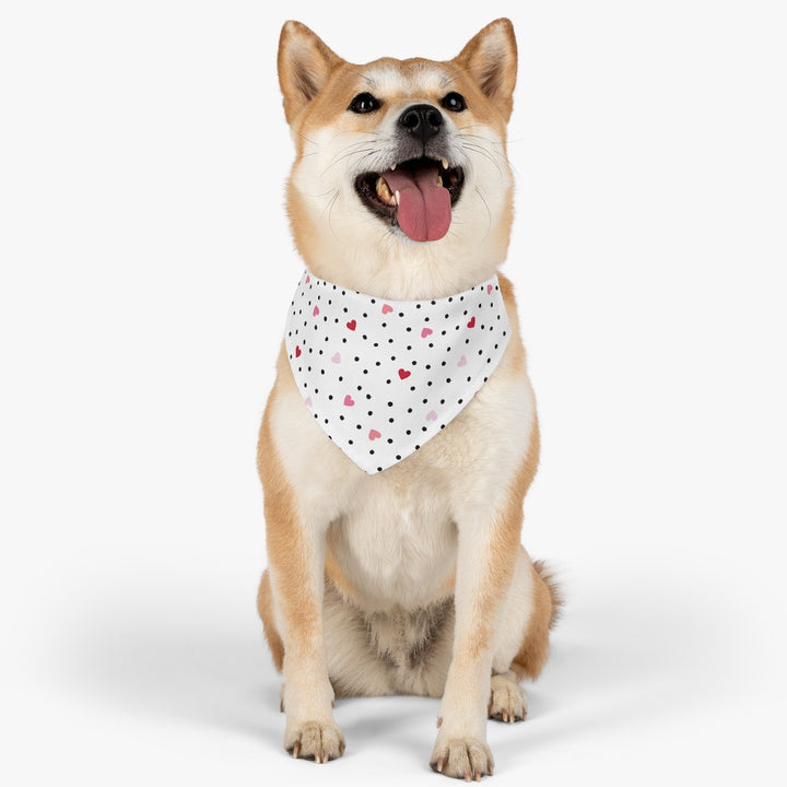 Valentina Ditsy Dog Bandana / White