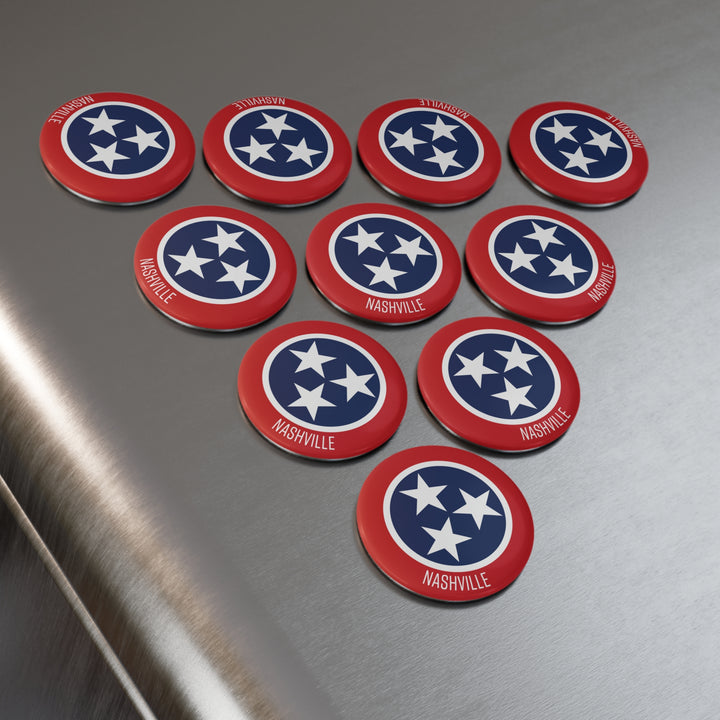 Nashville Tri Star Magnet / Red