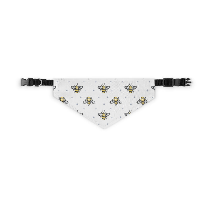 Bumble Bee Dog Bandana / White