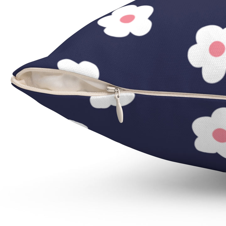 Betty Floral Pillow Cover / Navy