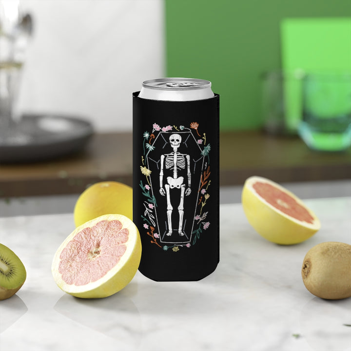 Skeleton / Slim Can Cooler / Black