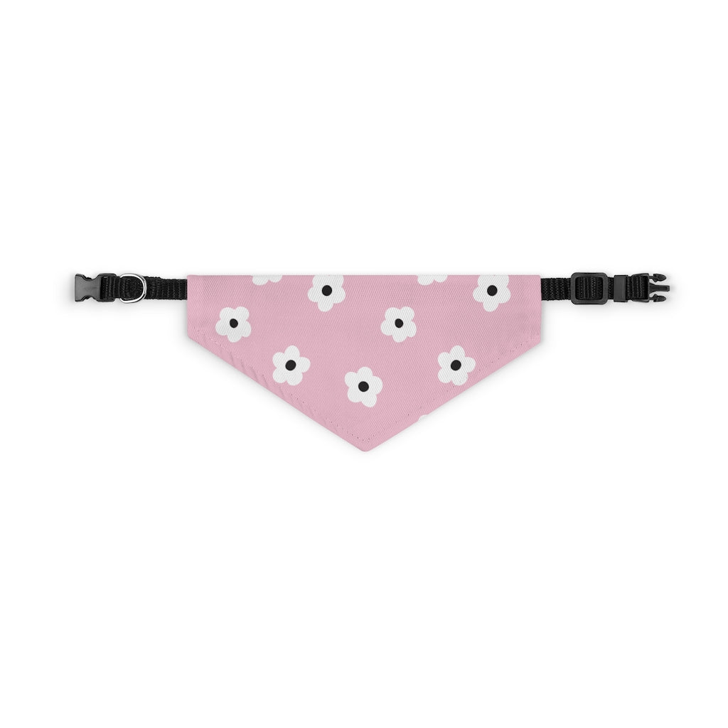 Betty Floral Dog Bandana / Light Pink