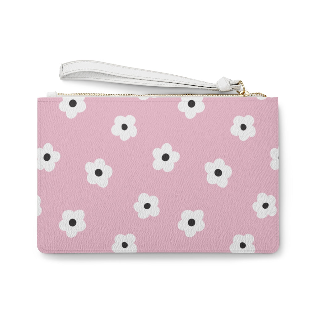 Betty Floral Clutch Bag / Light Pink