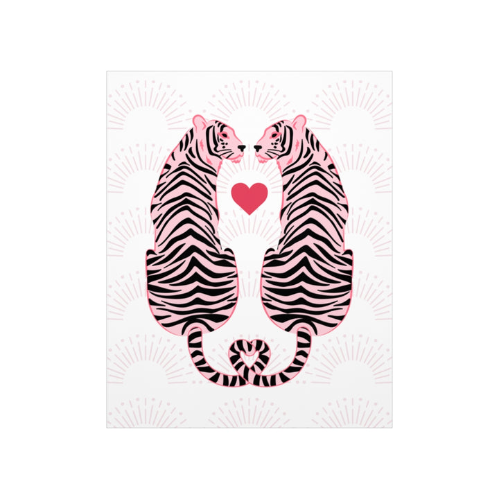 Pink Tigers / Wall Art Print