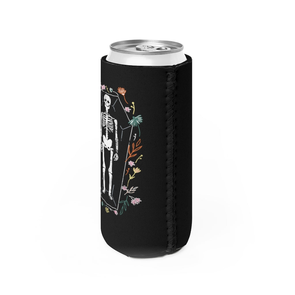 Skeleton / Slim Can Cooler / Black