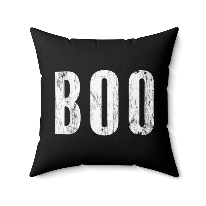Boo Pillow Cover / Halloween / Black