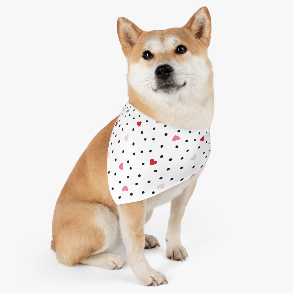 Valentina Ditsy Dog Bandana / White