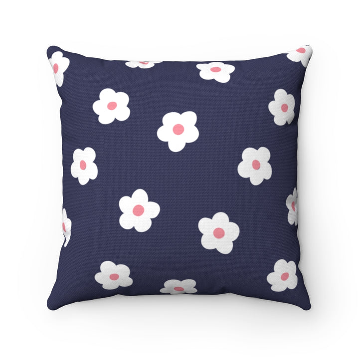 Betty Floral Pillow Cover / Navy