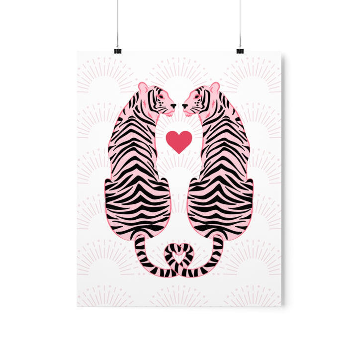 Pink Tigers / Wall Art Print