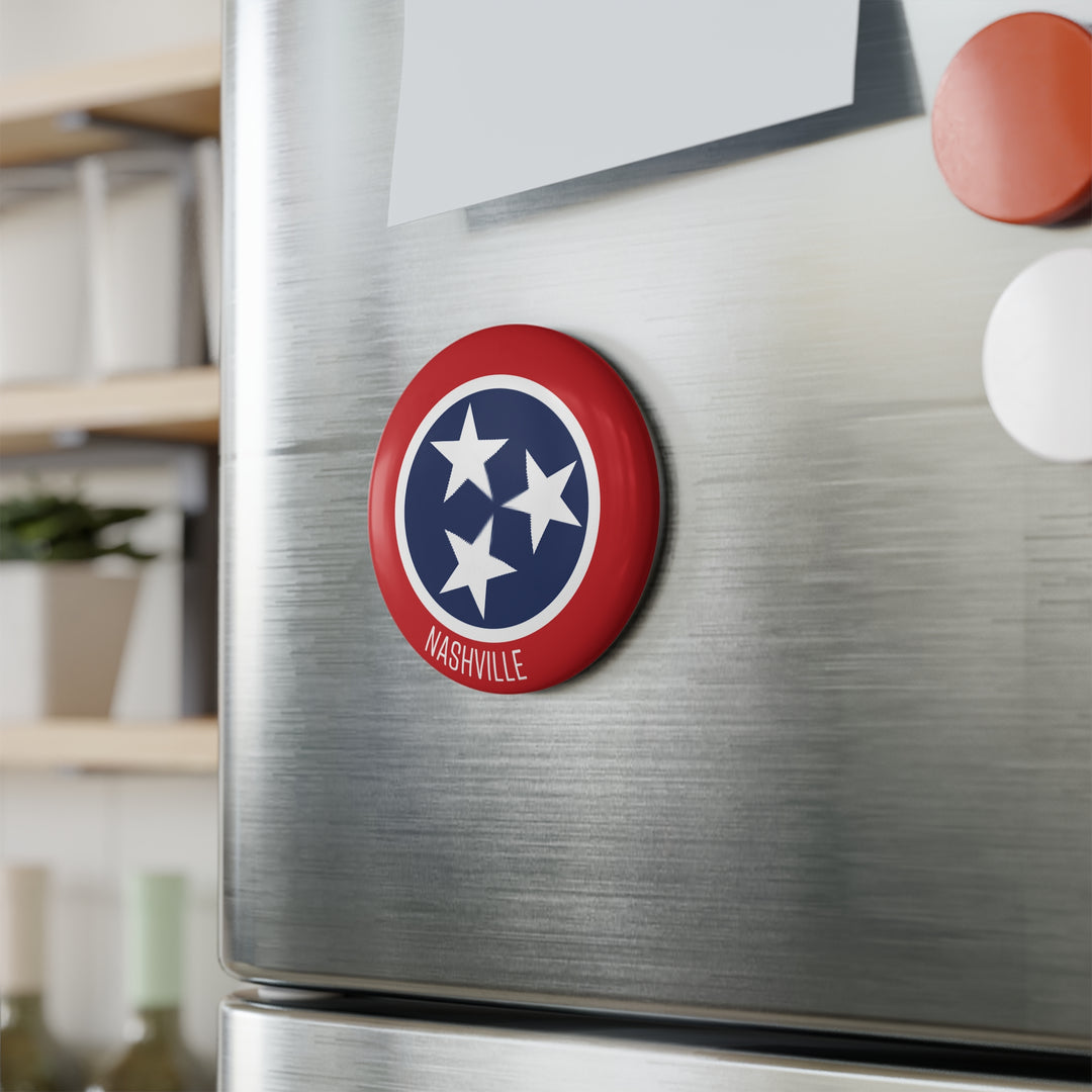 Nashville Tri Star Magnet / Red