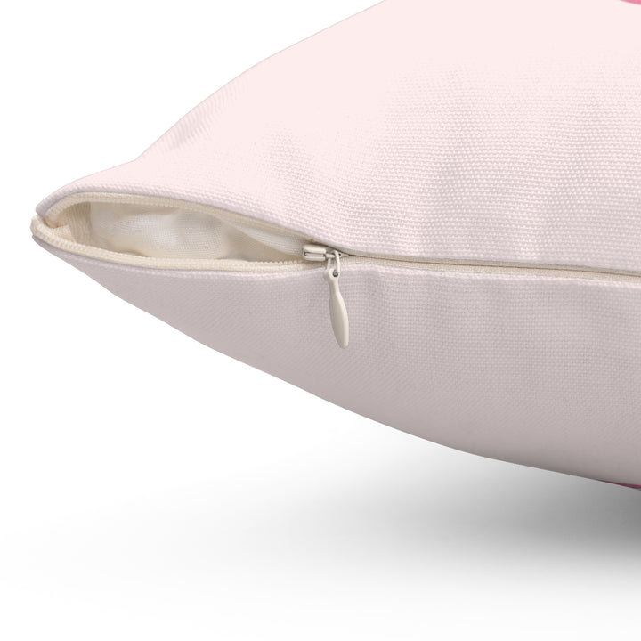 Classy Until Kickoff Football Pillow Cover / Light Pink