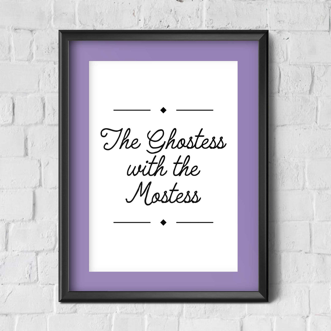 Ghostess with the Mostess / Halloween / Wall Art Print