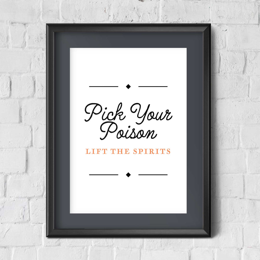 Pick Your Poison / Halloween / Wall Art Print