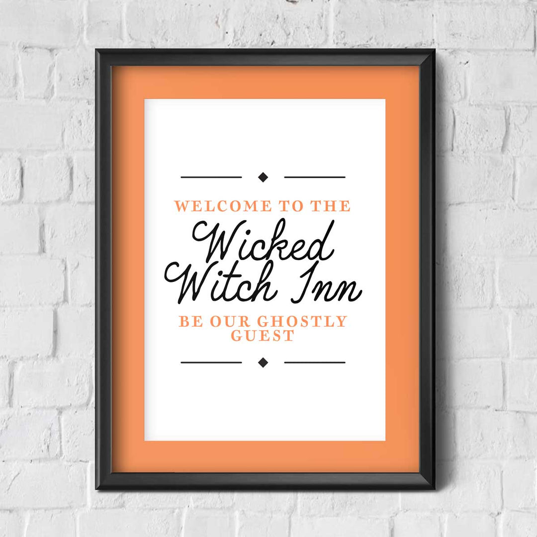 Wicked Witch Inn / Halloween / Wall Art Print