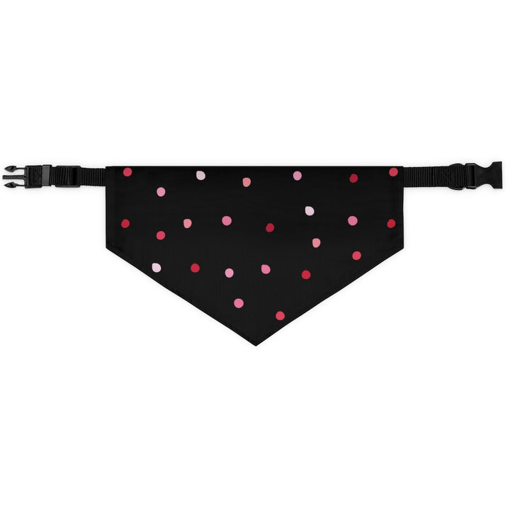 Dotty Ditsy Dog Bandana / Black Pink