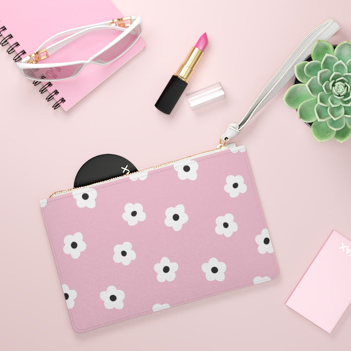 Betty Floral Clutch Bag / Light Pink