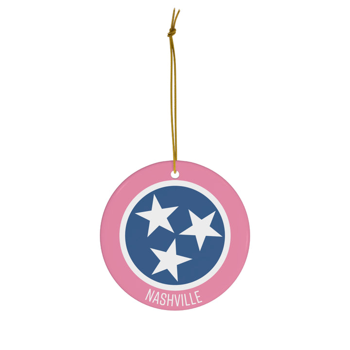 Nashville Tri-Star Ornament / Pink