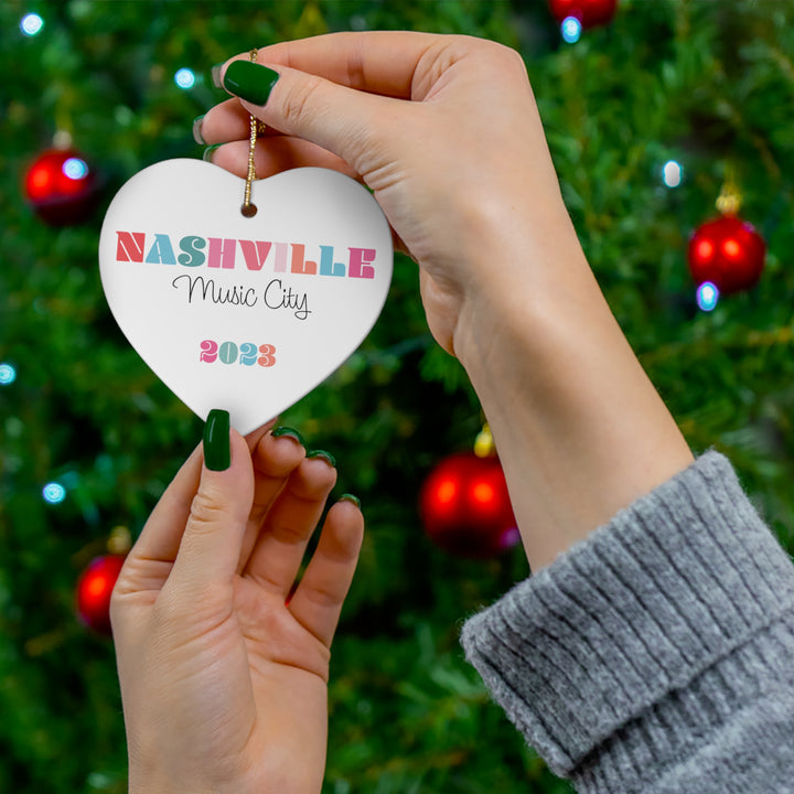 Nashville 2023 Music City / Christmas Ornament