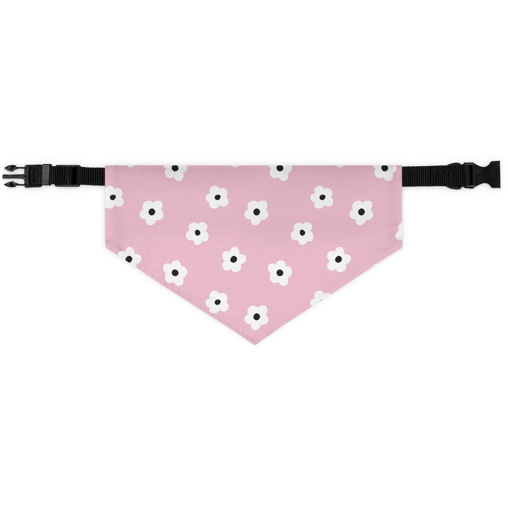 Betty Floral Dog Bandana / Light Pink