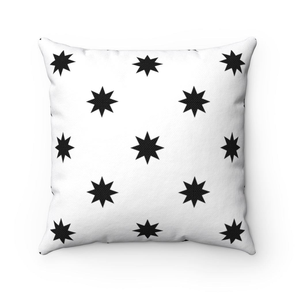 Geo Star Pillow Cover / White